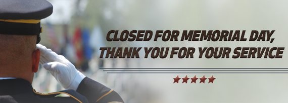 Closed for memorial day